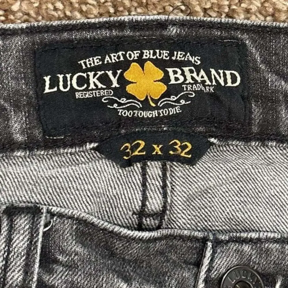 Lucky Brand Rebel Super Skinny Jeans, Gray Washed Denim, Size 32x32‎